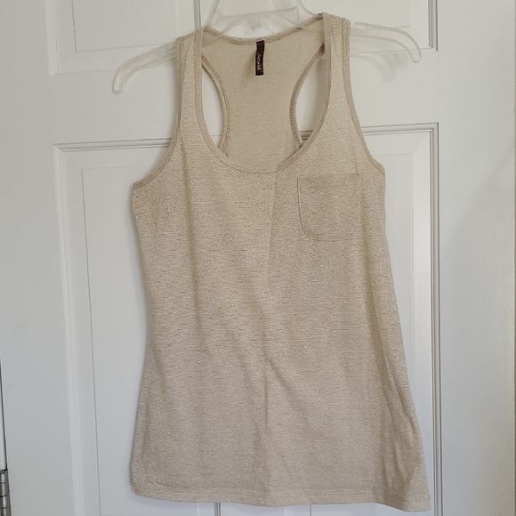 Mary Jane Tops - Mary Jane Gold Tank Top Sz M